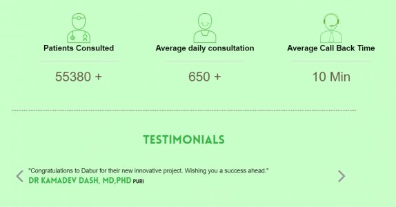 Free doctor consultation by Dabur