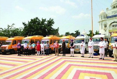Free Ambulance by Delhi Sikh Gurdwara Management Committee