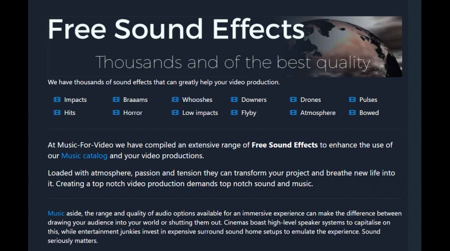 Free Sound Effects Online portal for free stuff and giveaways