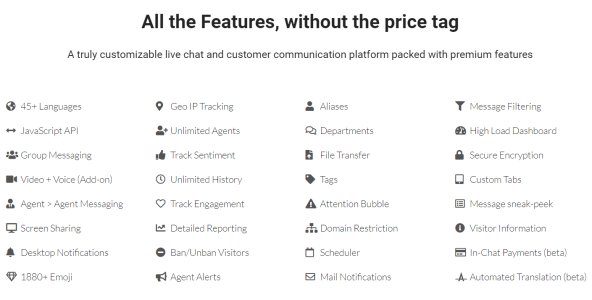 Free  Live Chat • Ticketing • Knowledge Base platform