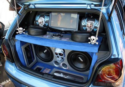 Cool Skull Car Subwoofer Speakers