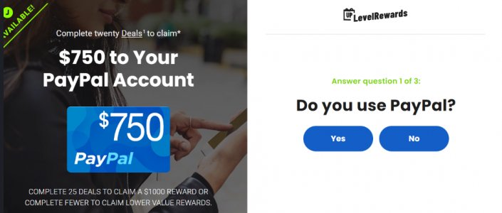 Get a $750 PayPal gift card