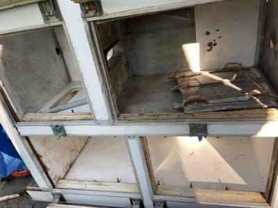 Large metal ice block refrigerator