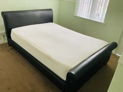 Double bed and mattress Free.
