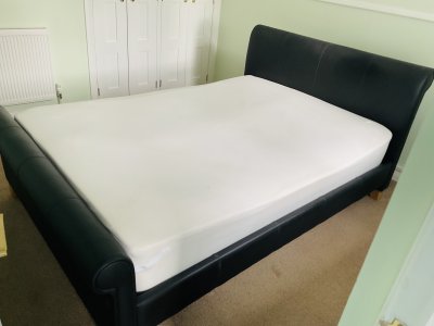 Double bed and mattress Free.