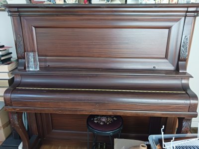 antique piano