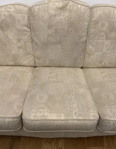 Cream 3-seater sofa